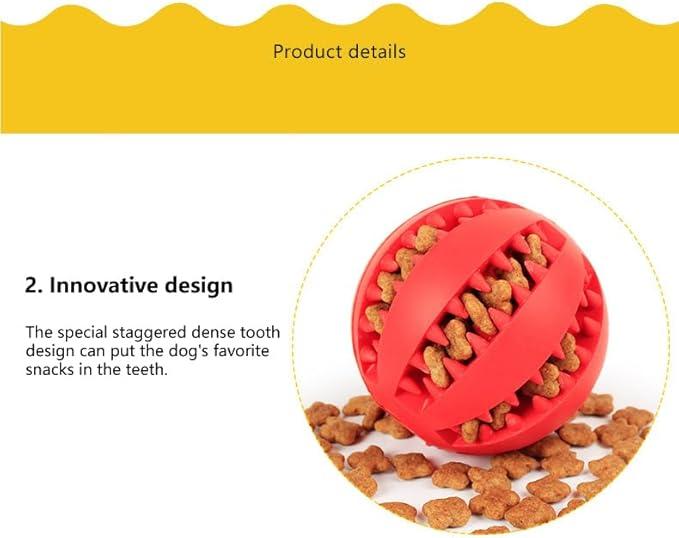 ๐พ๐พ Rubber Pet Toy ๐ | Treat-Releasing Ball ๐ + Dental Cleaning ๐ฆท = Total Fun! ๐