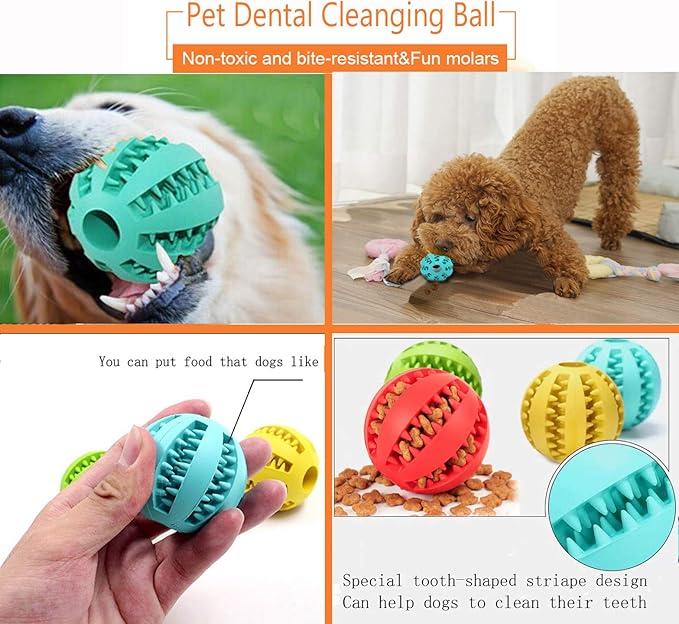 ๐พ๐พ Rubber Pet Toy ๐ | Treat-Releasing Ball ๐ + Dental Cleaning ๐ฆท = Total Fun! ๐