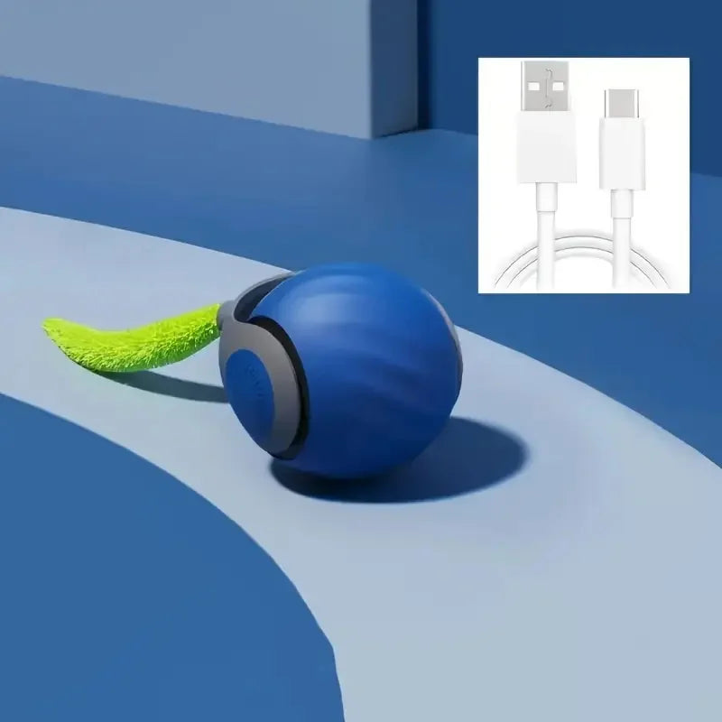 Smart Cat Toys Balls Automatic Interactive Pet Electric Rolling Teaser USB Rechargeable Kitty Moving Bouncing Ball Mouse Car Toy
