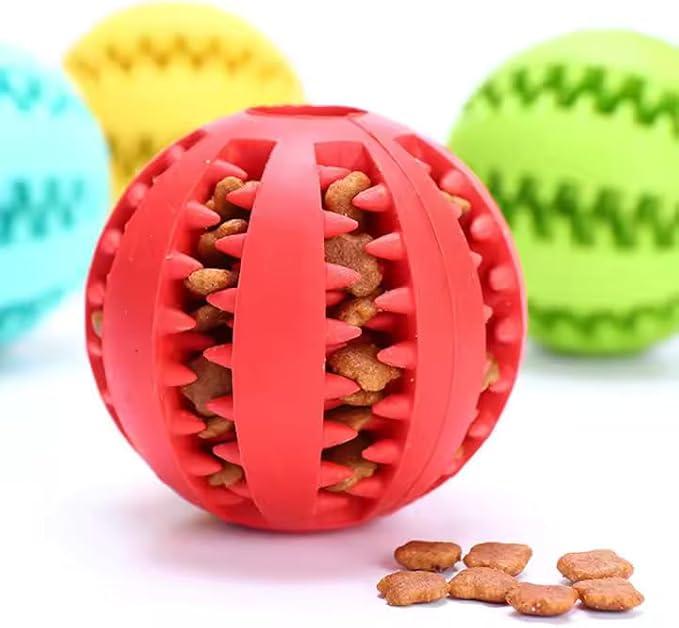 ๐พ๐พ Rubber Pet Toy ๐ | Treat-Releasing Ball ๐ + Dental Cleaning ๐ฆท = Total Fun! ๐