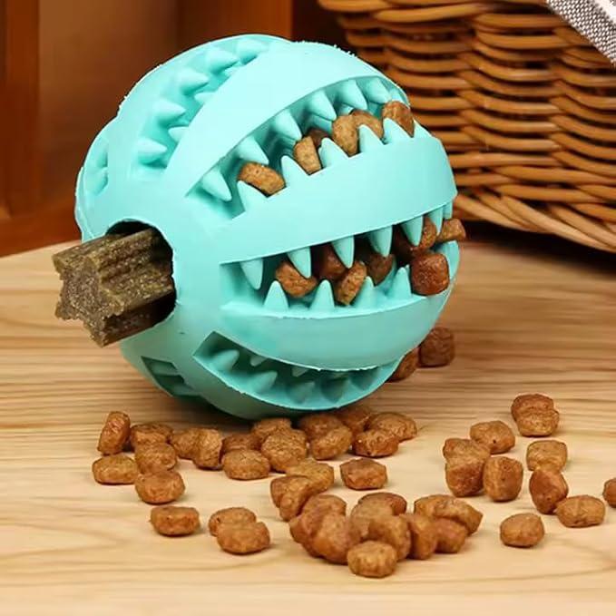 ๐พ๐พ Rubber Pet Toy ๐ | Treat-Releasing Ball ๐ + Dental Cleaning ๐ฆท = Total Fun! ๐